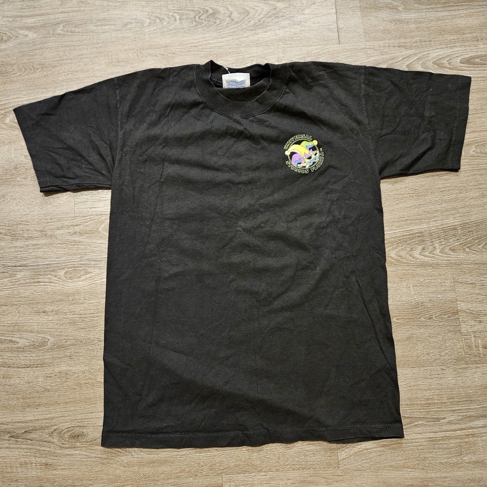 Vintage Universal Studios Mardi Gras 2001 T Shirt Black Adult Medium